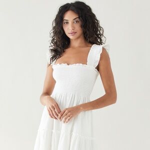 O.P.T. White Ruffle Dress
